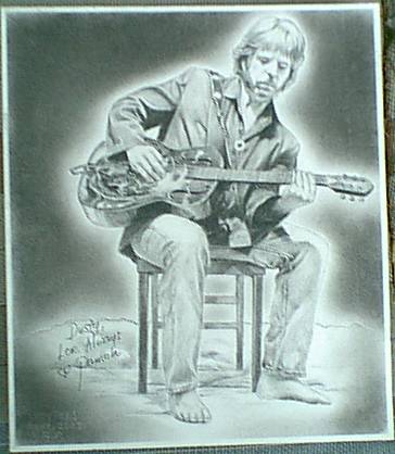 last year for my birthday , a fan and friend, Pamala Lee in Manila PH, had a artist do this charcoal drawing of the Cover of 'Big River Blues'